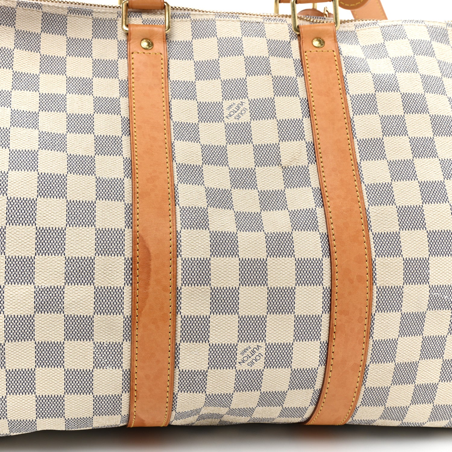 Louis Vuitton Damier Azur Keepall Bandouliere 45 15 of 22