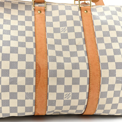 Louis Vuitton Damier Azur Keepall Bandouliere 45 15 of 22