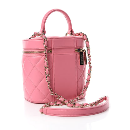 Chanel Lambskin Quilted Trendy Vanity Case Pink 3 of 11