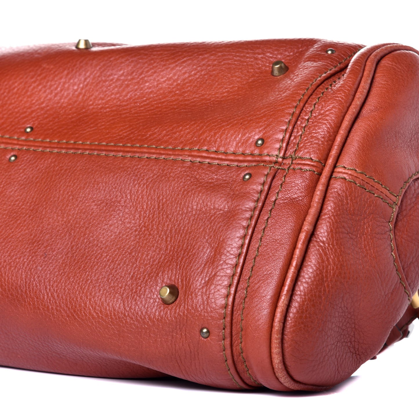 Calfskin Medium Paddington Satchel Whiskey