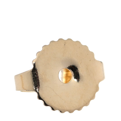 Tiffany 18K Yellow Gold Diamond Medium Metro Hoop Earrings 6 of 7