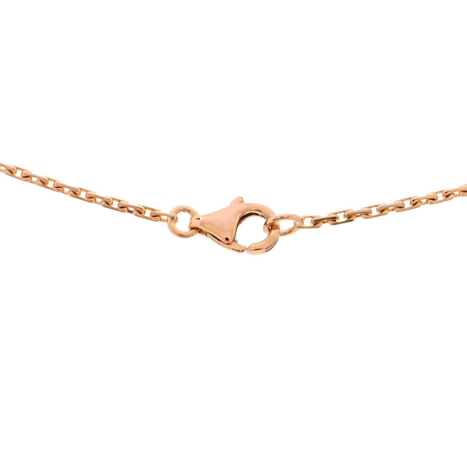 Cartier 18K Pink Gold Diamond Interlocking LOVE Necklace 3 of 3
