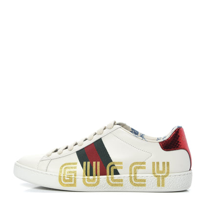 Gucci X SEGA Calfskin Ayers Web Guccy Womens Ace Sneakers 36 White 1 of 9