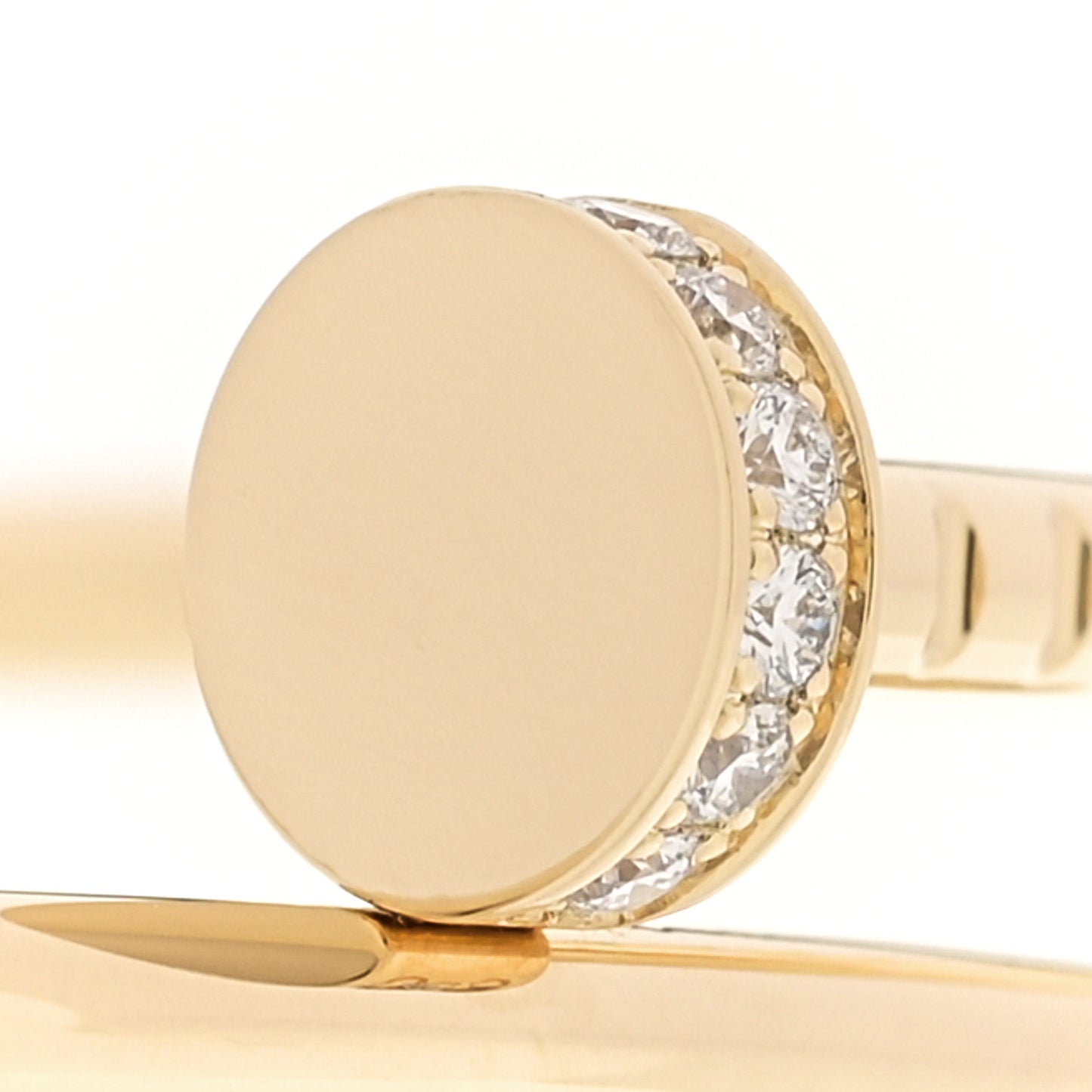 18K Yellow Gold Diamond Small Juste Un Clou Bracelet 16