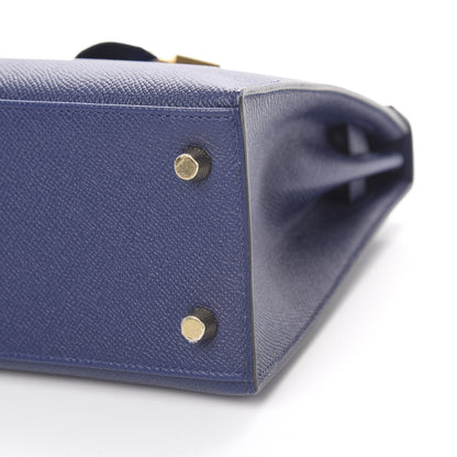 Hermes Epsom Kelly Sellier 25 Bleu Saphir 38 of 38
