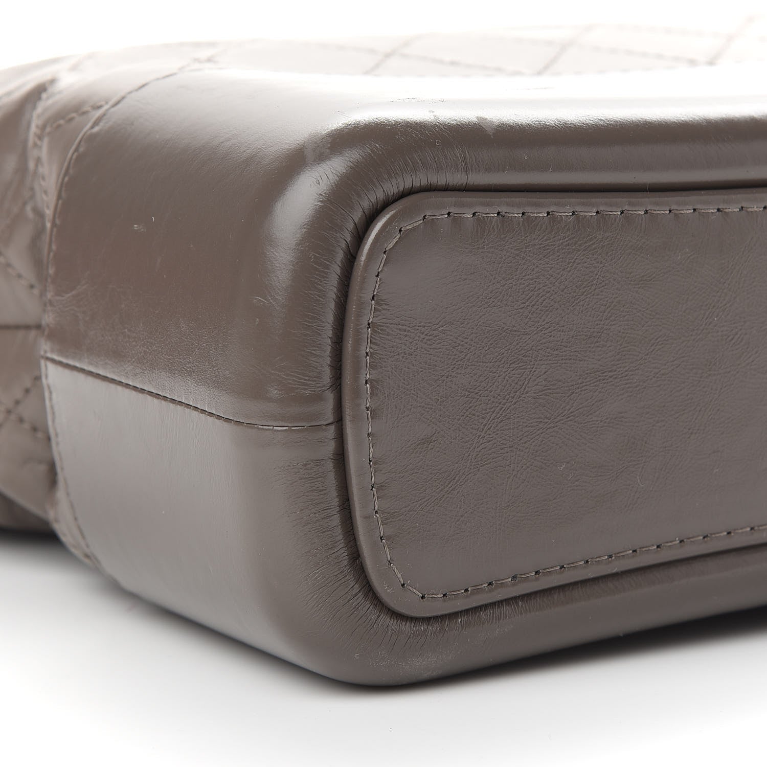 Chanel Aged Calfskin Quilted Medium Gabrielle Hobo Grey 8 of 9