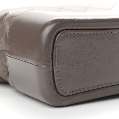 Chanel Aged Calfskin Quilted Medium Gabrielle Hobo Grey 8 of 9