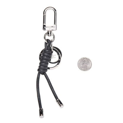 Louis Vuitton Palladium Damier Graphite Rope Bag Charm Key Holder 2 of 3