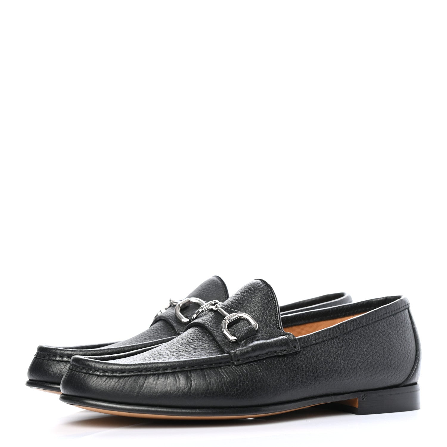 Gucci Road Calfskin Mens Horsebit Loafers 6.5 Black 3 of 8