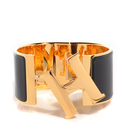Hermes Enamel Extra Wide Clic Clac H Bracelet PM Black 5 of 6