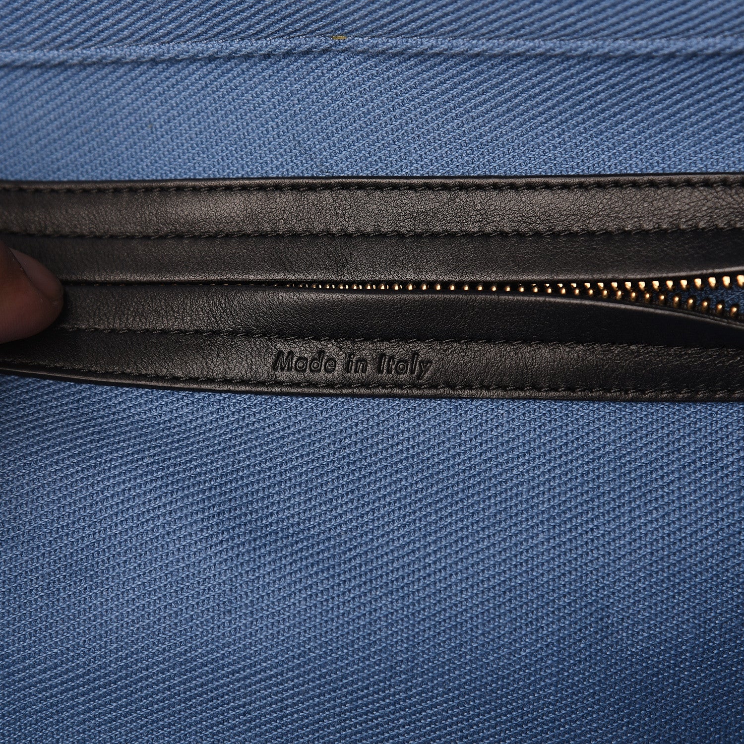 Celine Cotton Canvas Medium Phantom Luggage Blue 5 of 8