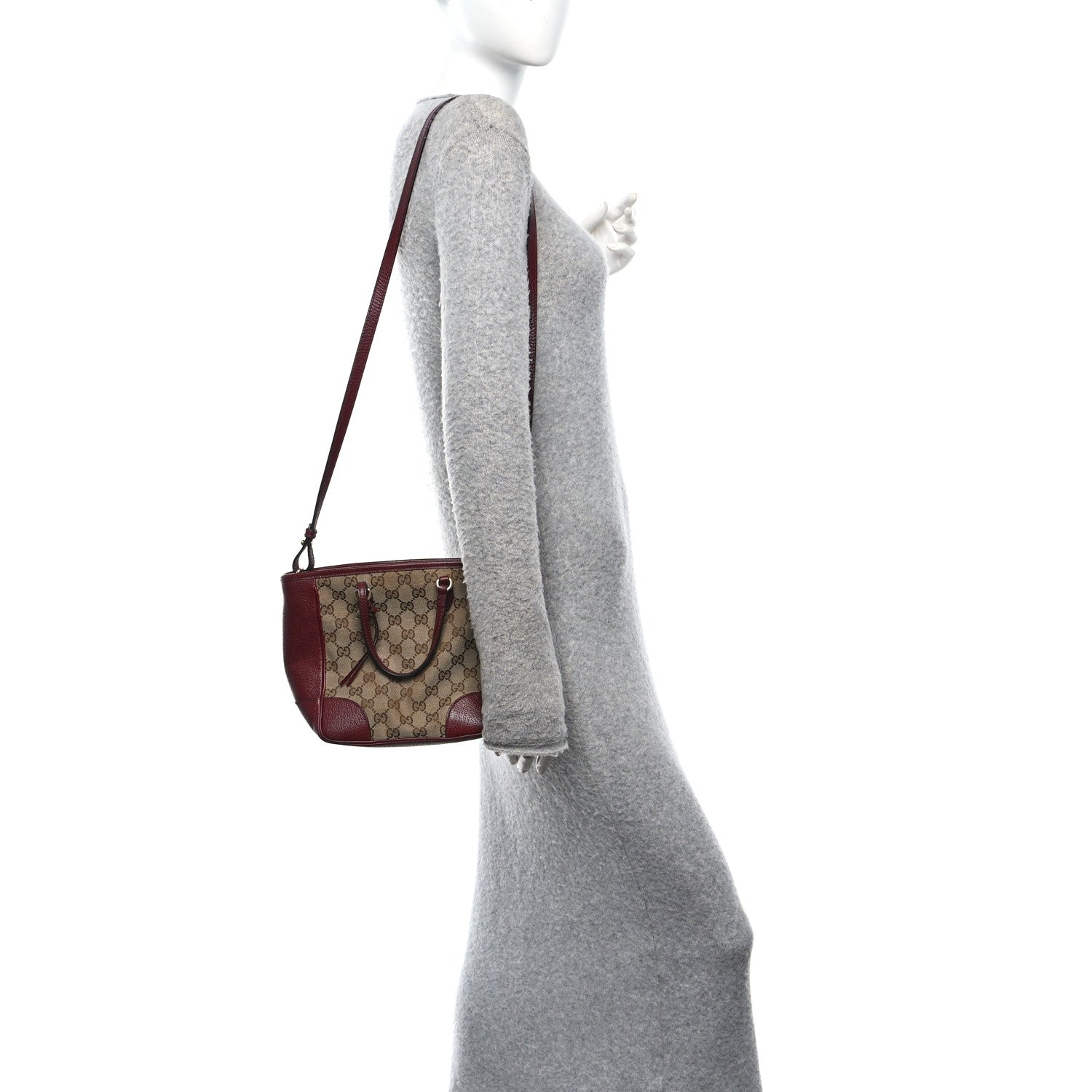 Gucci Monogram Small Bree Tote Red 2 of 10