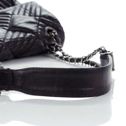 Chanel Lambskin In and Out Maxi Flap Purple 9 of 9