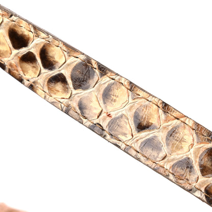 Fendi Raffia Snakeskin Baguette Beige 10 of 13