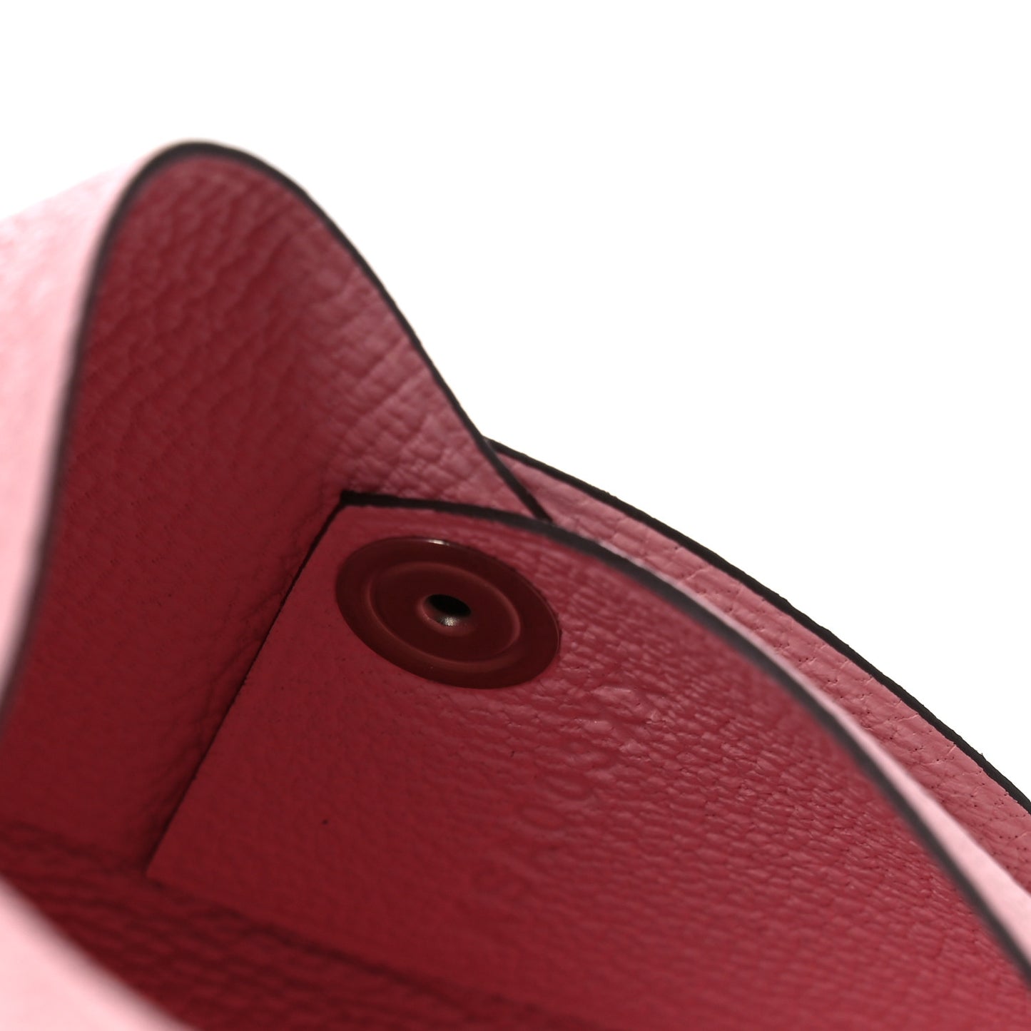 Chevre Mysore Verso Calvi Card Case Rose Sakura