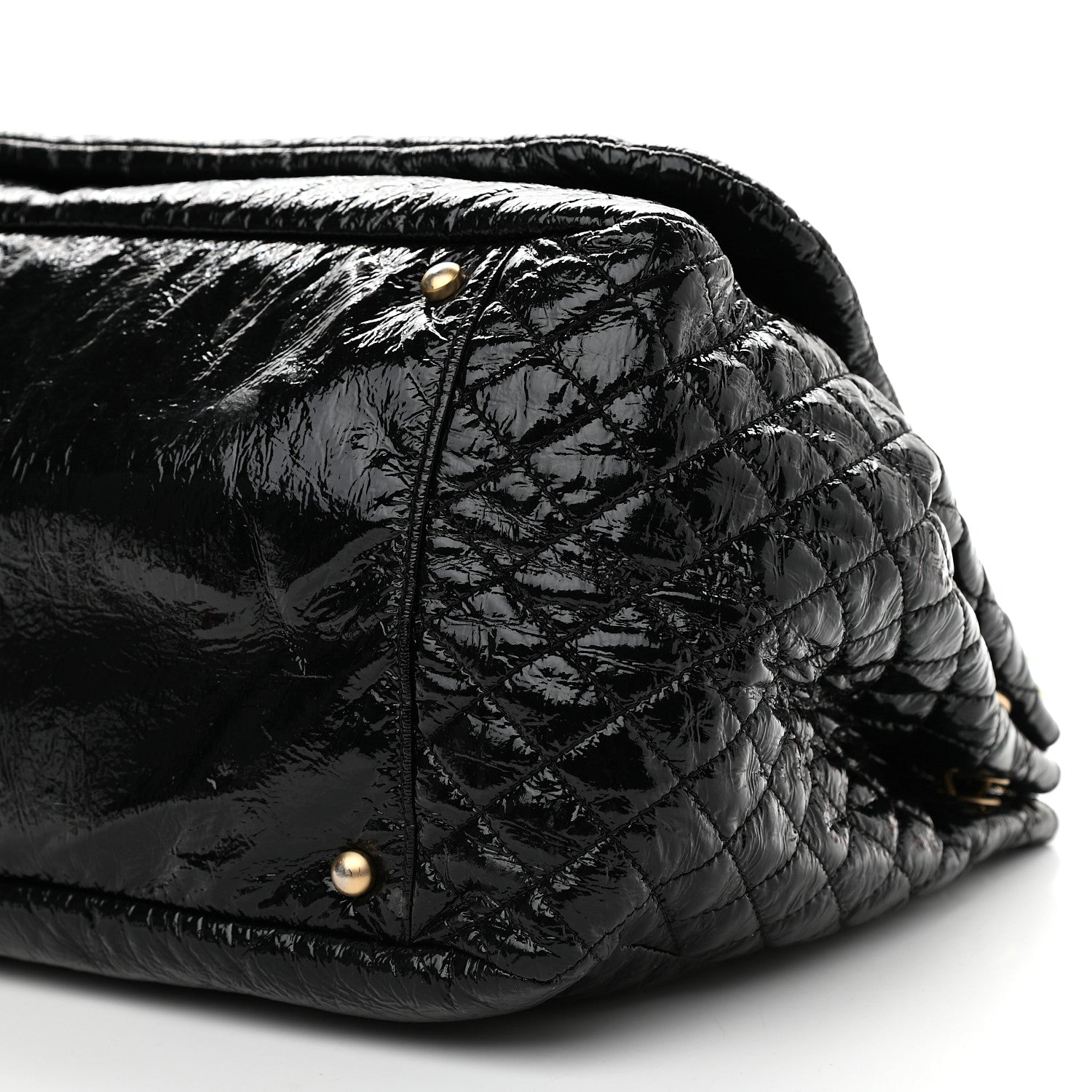 Chanel Vinyl XL Rock and Chain Flap Black 11 of 11