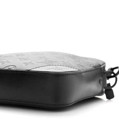 Louis Vuitton Calfskin Monogram Shadow Duo Messenger Black 9 of 9