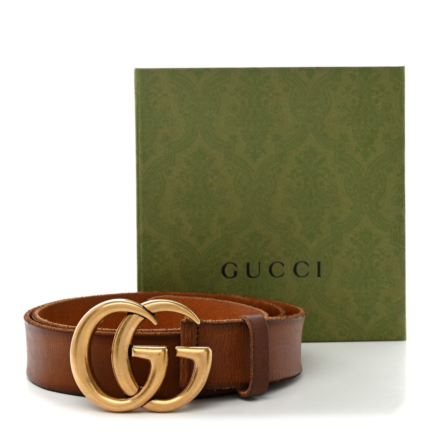 Faded Calfskin Double G 40mm Belt 100 40 Cuir