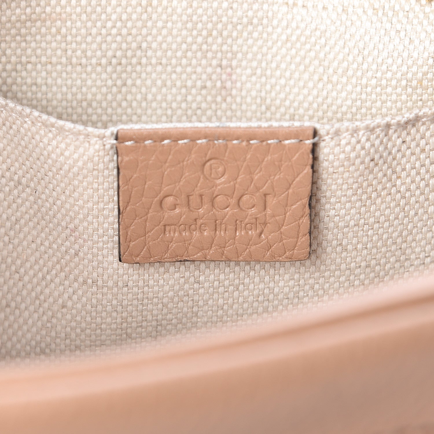 Gucci Pebbled Calfskin Small Soho Disco Bag Rose Beige 6 of 10