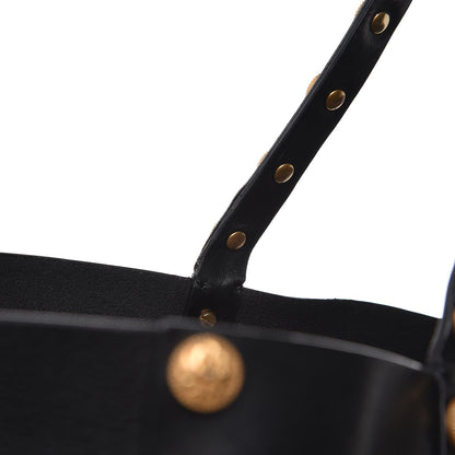 Valentino Garavani Emboosed Calfskin Studded Gryphon Zodiac Tote Black 14 of 16
