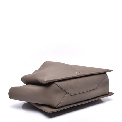 Celine Baby Grained Calfskin Medium Tri-Fold Bag Taupe 4 of 9