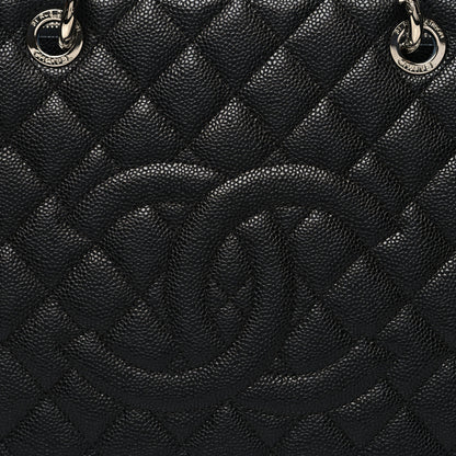 Chanel Caviar Quilted Grand Shopping Tote GST Black 9 of 11