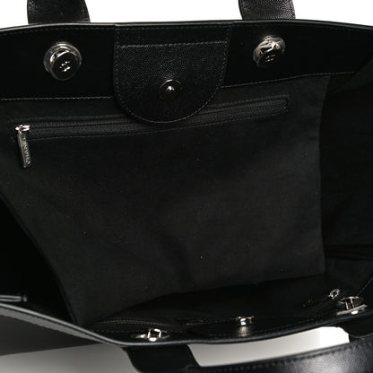 Chanel Caviar Medium Studded Deauville Tote Black 12 of 12
