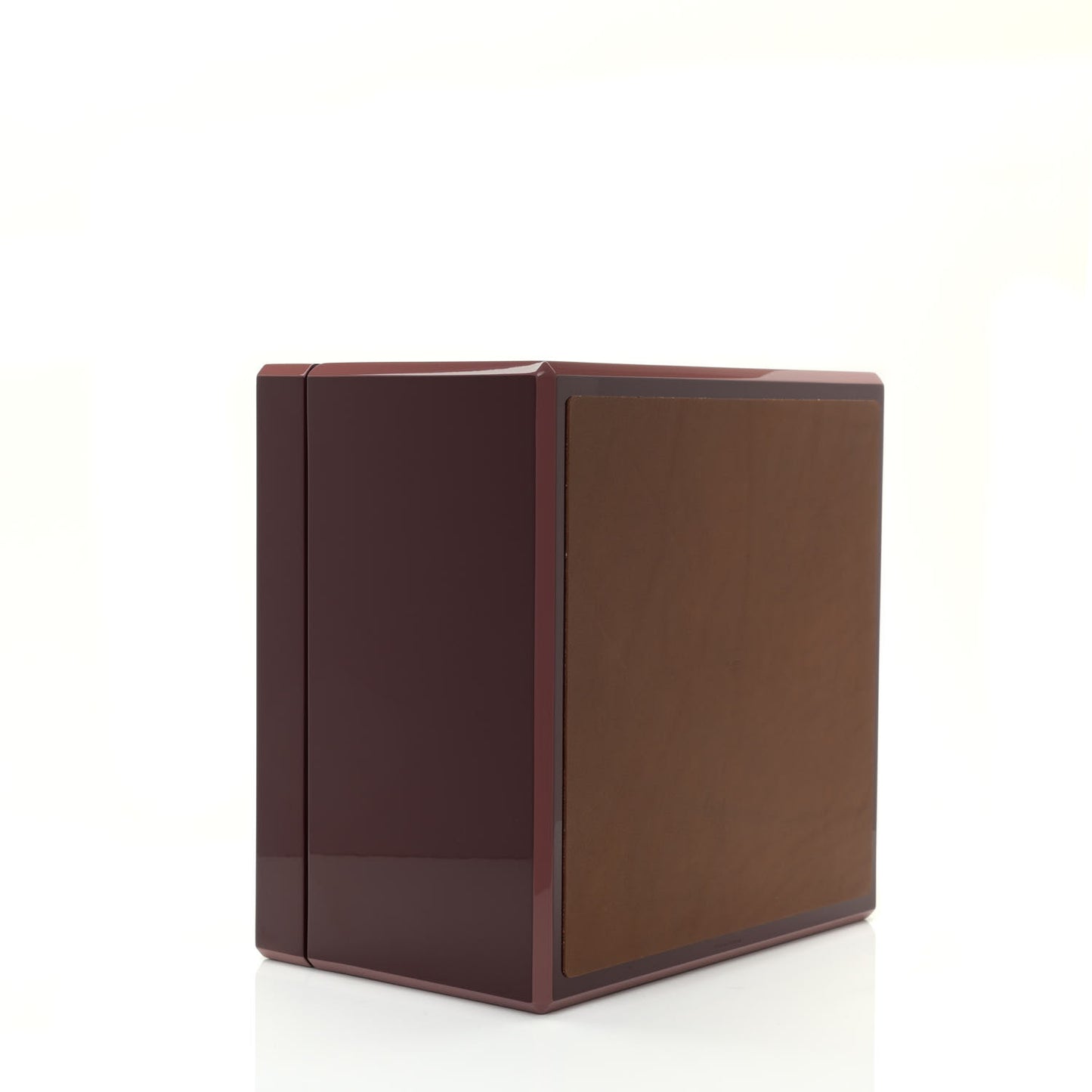 Lacquered Wood Smooth Taurillon Facettes Jewelry Box