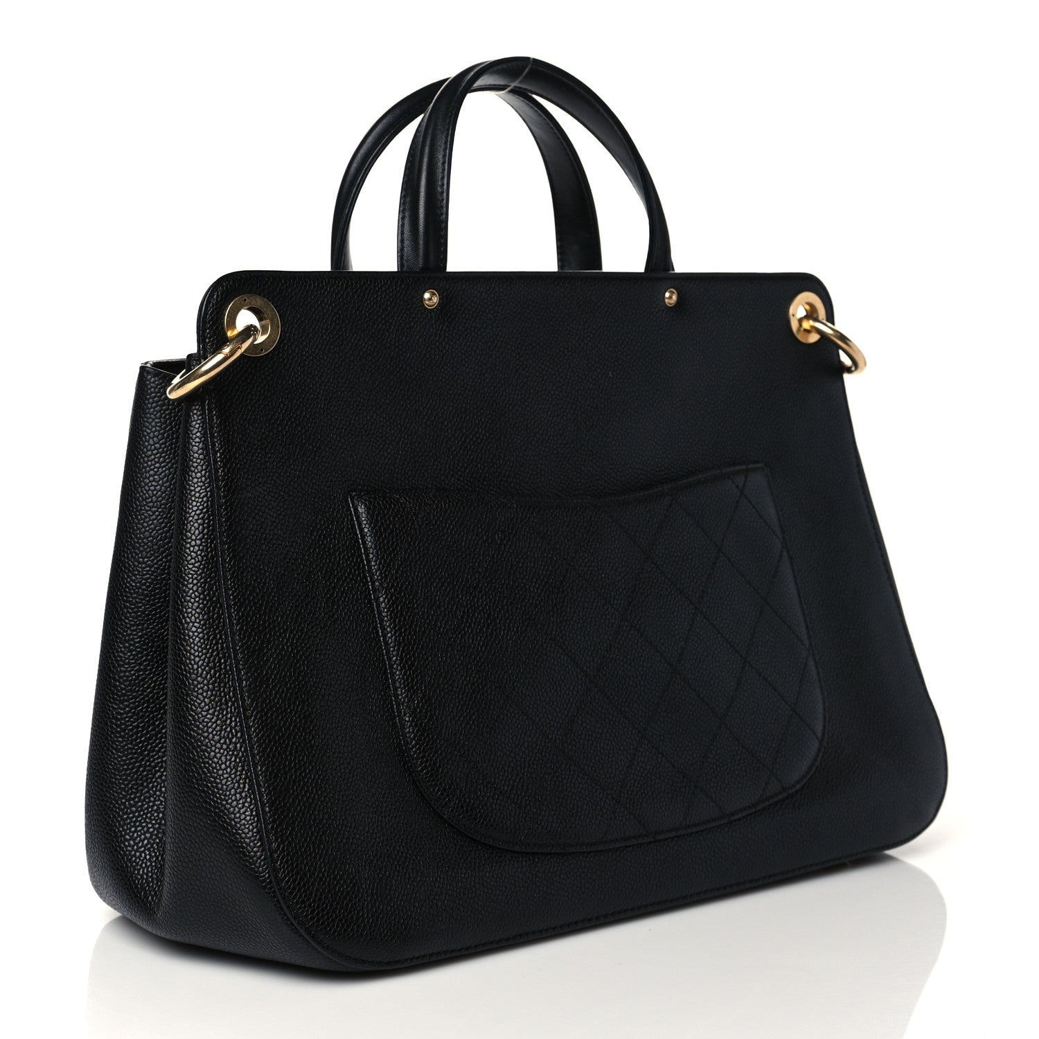 Chanel Caviar Large Shopping Tote Black 3 of 10