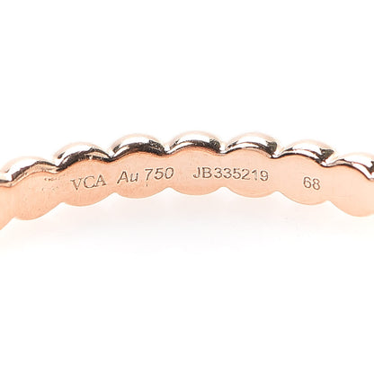 Van Cleef & Arpels 18K Rose Gold Small Perlee Ring 68 12.25 4 of 5