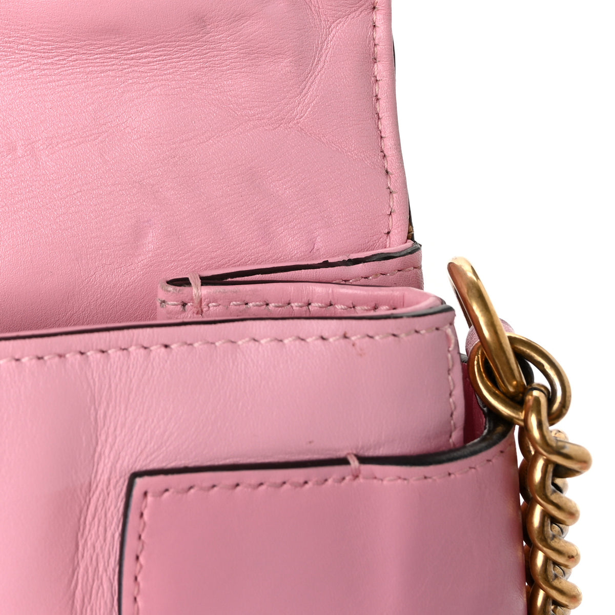 Nappa Pearl Studded Mini Queen Margaret Broadway Shoulder Bag Sugar Pink