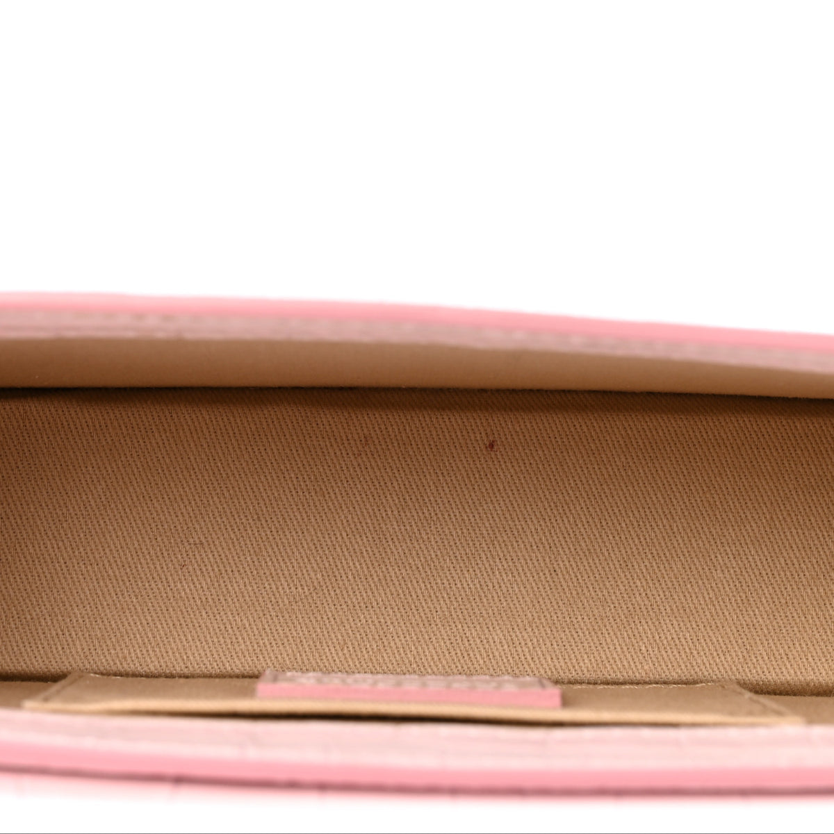 Jacquemus Calfskin Crocodile Embossed Le Chiquito Long Pale Pink 5 of 11