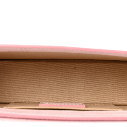 Jacquemus Calfskin Crocodile Embossed Le Chiquito Long Pale Pink 5 of 11