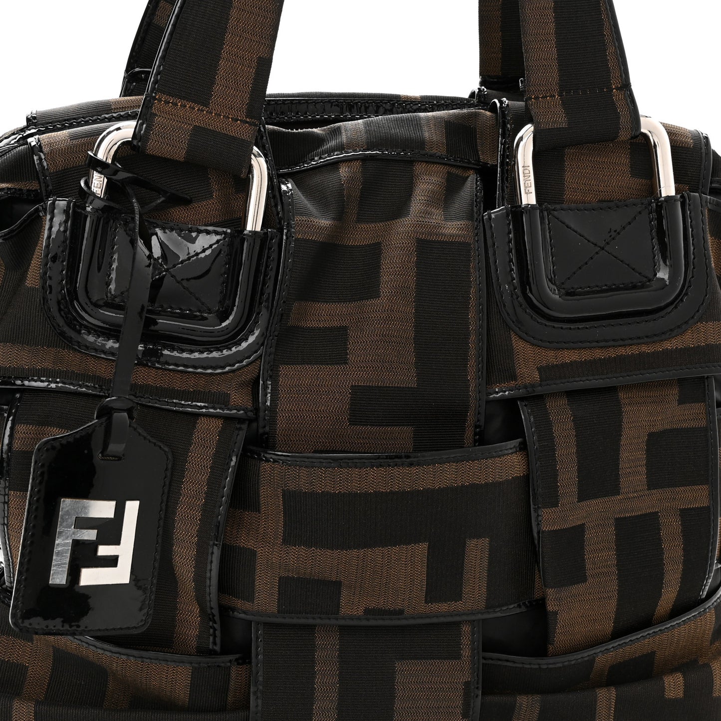 Patent Zucca Crossword Grande Bag Tobacco