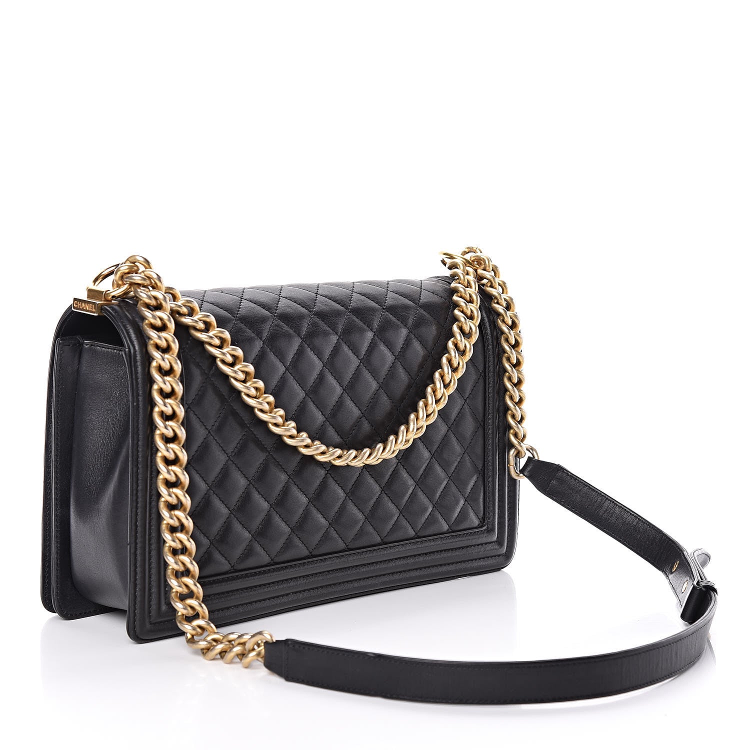 Chanel Calfskin Quilted New Medium Boy Flap Black 3 of 16