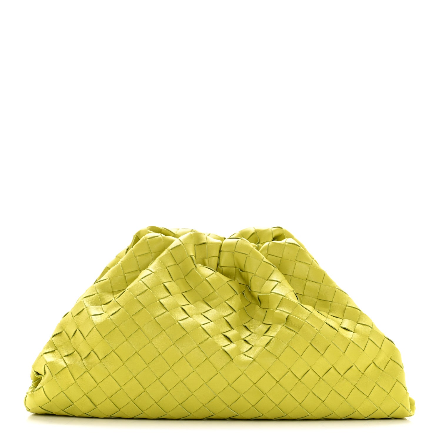 Bottega Veneta Nappa Maxi Intrecciato The Pouch Oversized Clutch Kiwi 1 of 14