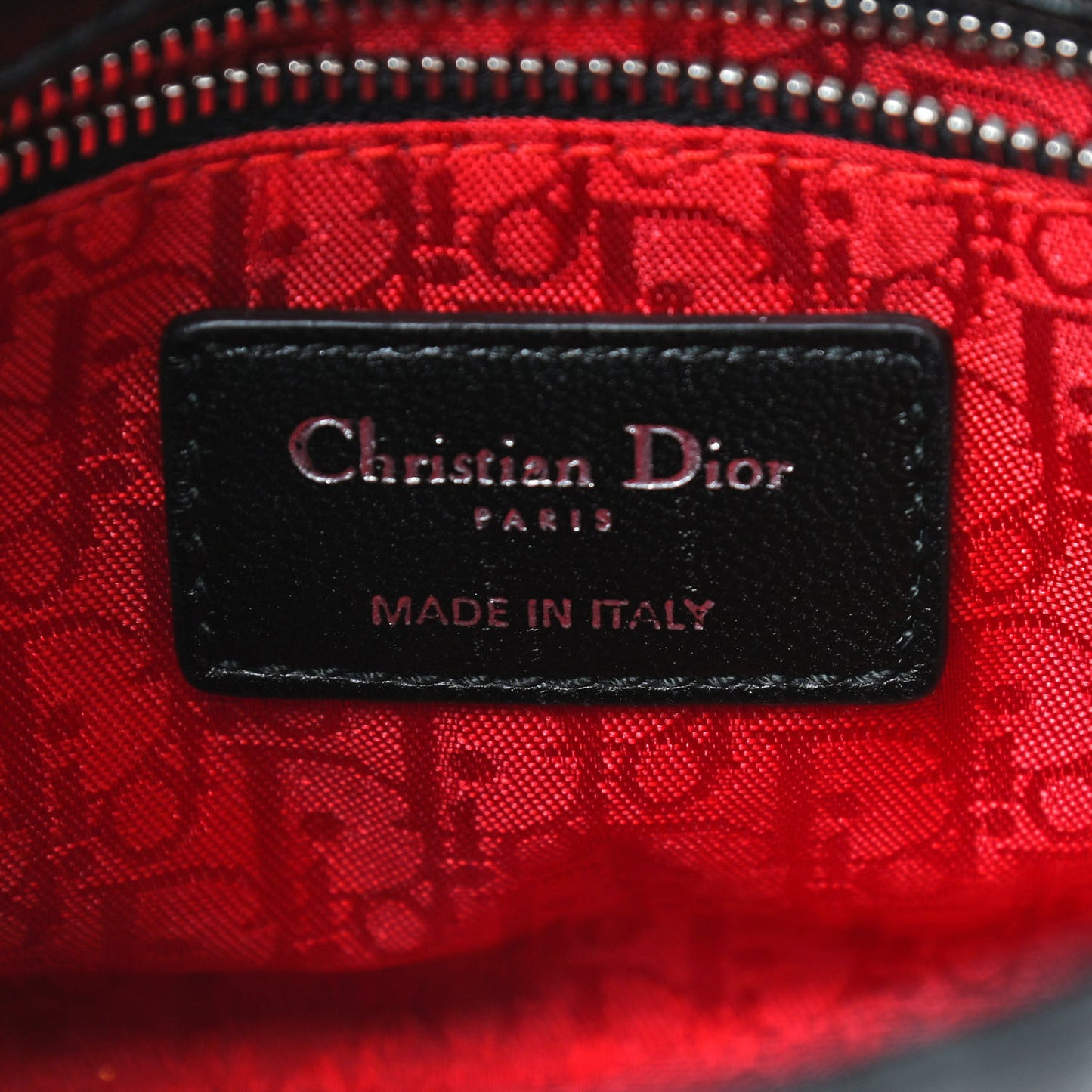 Lambskin Cannage Mini Lady Dior Black