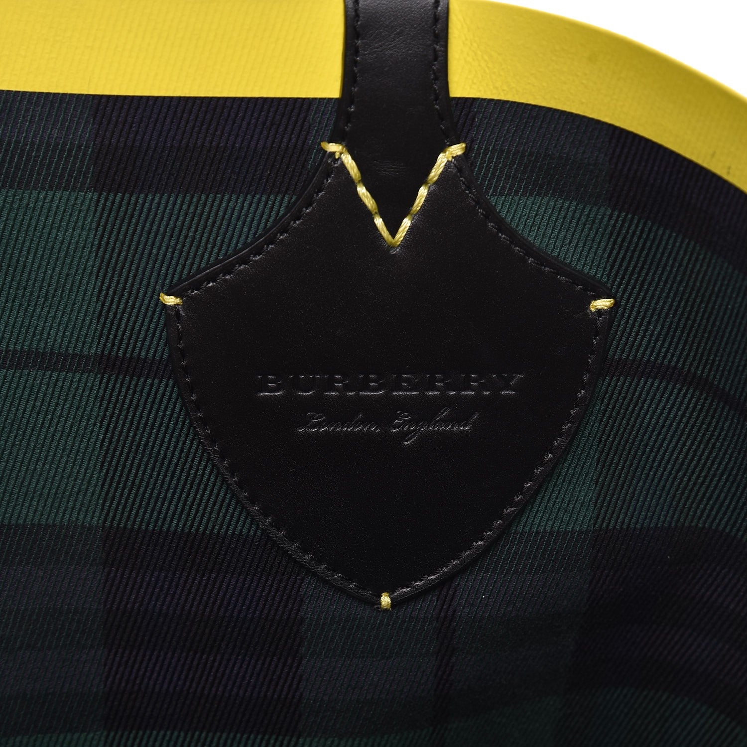 Burberry Vintage Check Medium The Giant Reversible Tote Racing Green Cobalt Blue 8 of 12