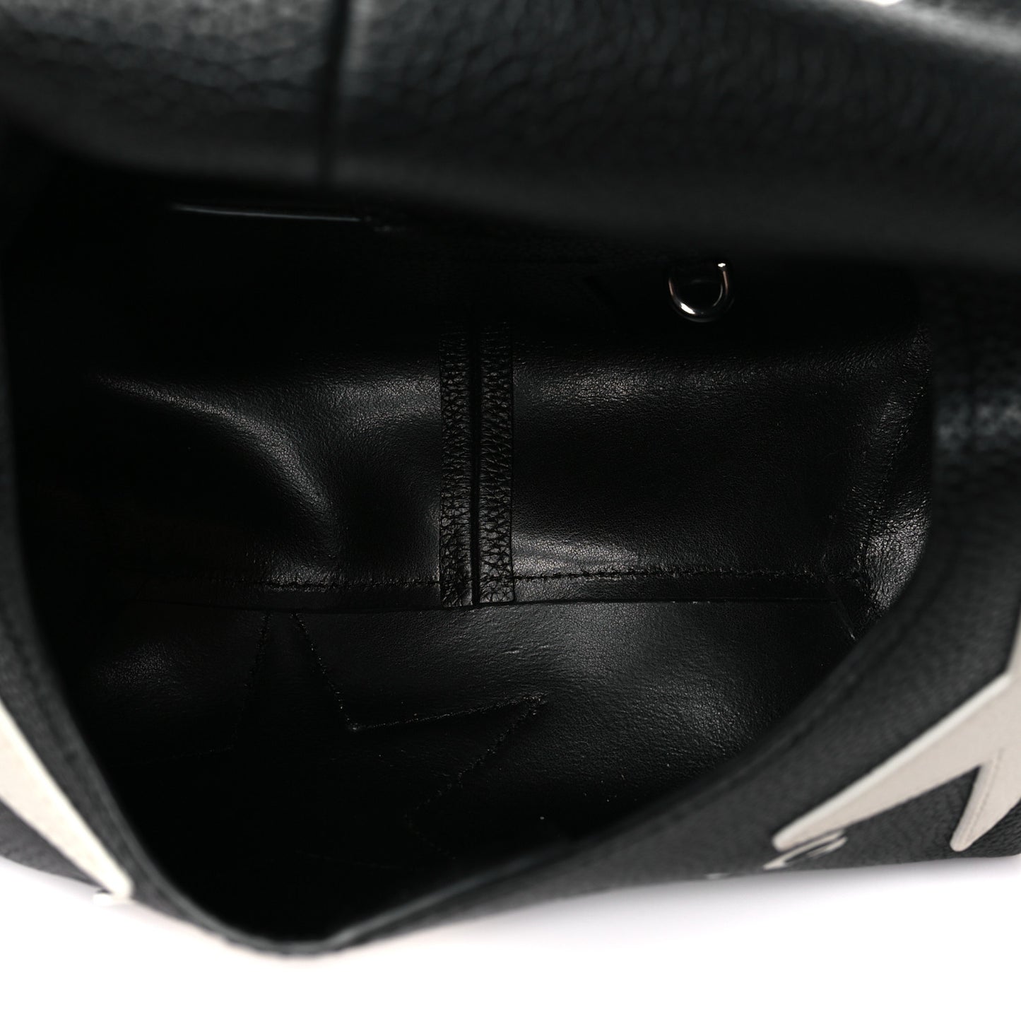 Grained Calfskin Star Mini The Sack Bag Black