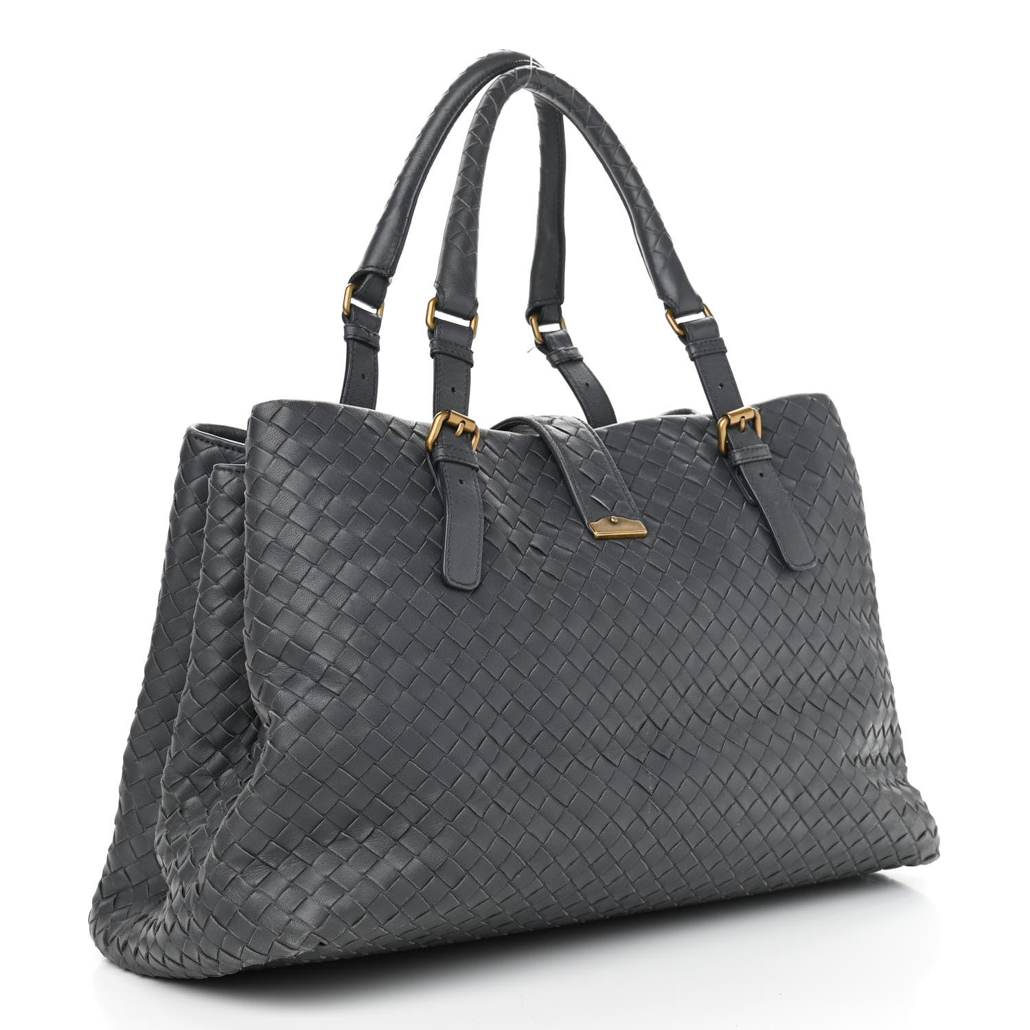 Bottega Veneta Nappa Intrecciato Medium Roma Tote Grey 3 of 14