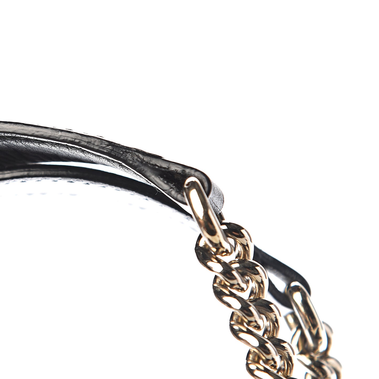 Pebbled Calfskin Medium Soho Chain Shoulder Bag Black