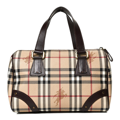 Burberry Haymarket Check Studded Bowler Brown 1 of 10