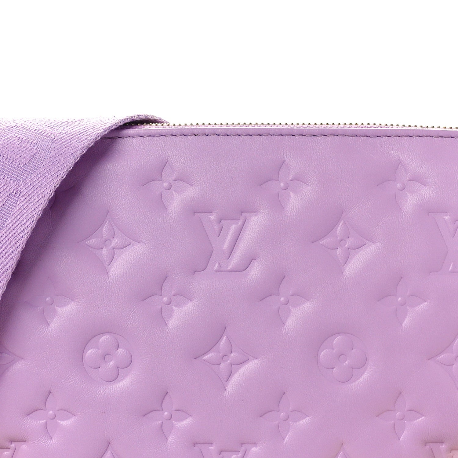 Louis Vuitton Lambskin Embossed Monogram Coussin PM Parme 7 of 9