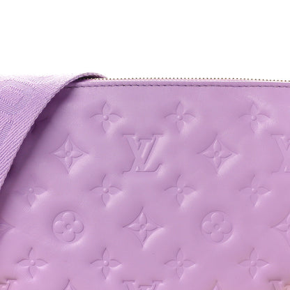 Louis Vuitton Lambskin Embossed Monogram Coussin PM Parme 7 of 9