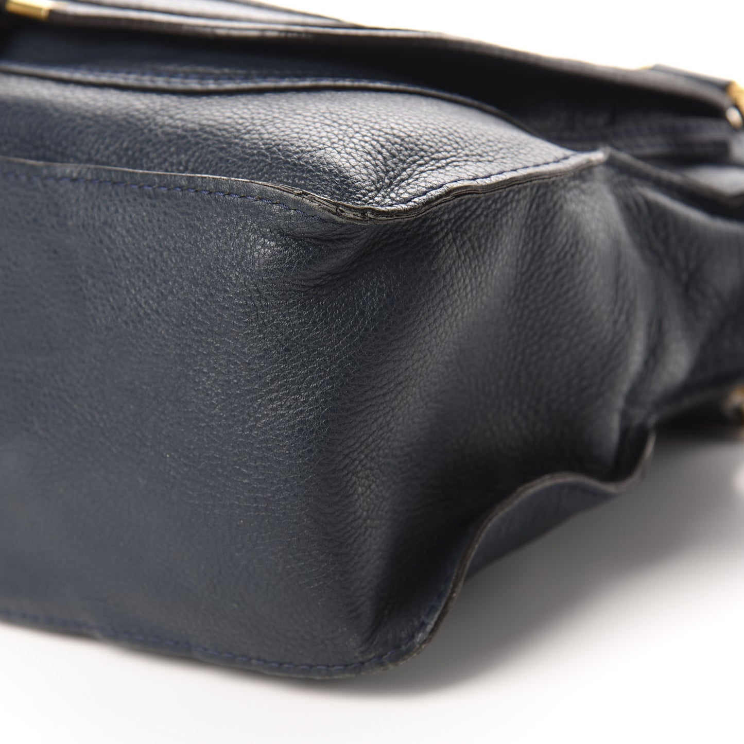 Calfskin Medium Marcie Satchel Navy
