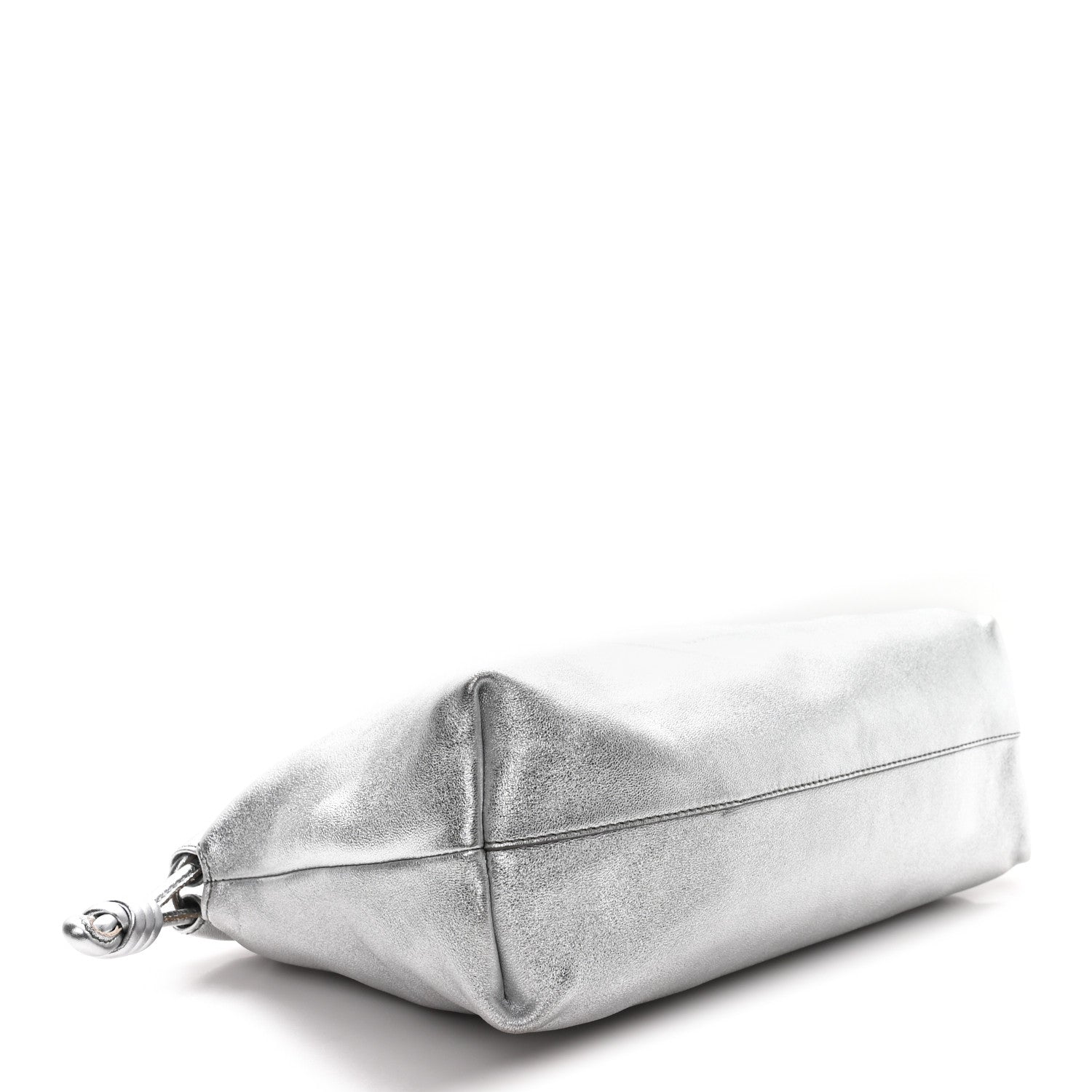 Loewe Metallic Nappa Donut Chain Flamenco Knot Silver 1797701