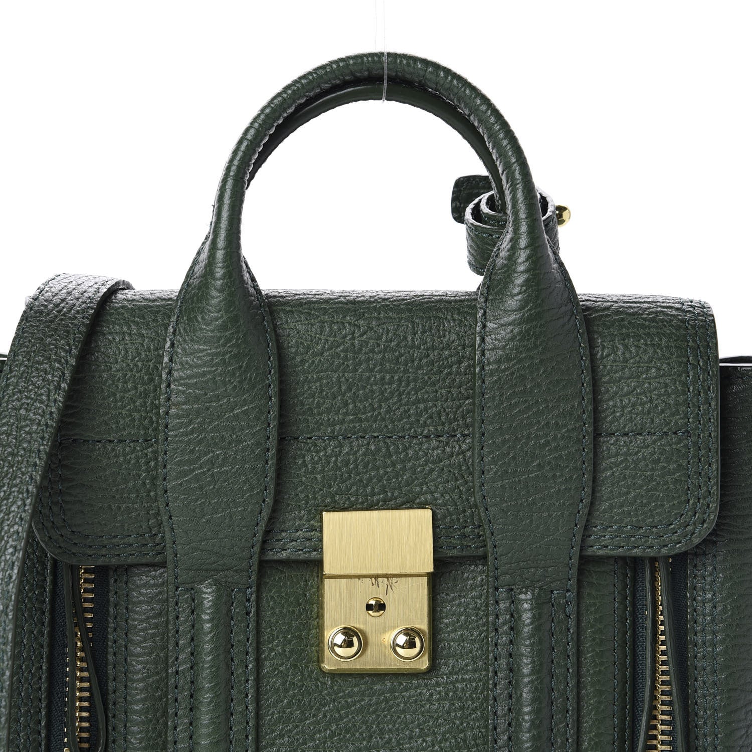 3.1 Phillip Lim 3.1 Textured Calfskin Mini Pashli Satchel Jade 10 of 10