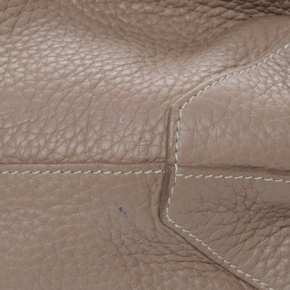 Hermes Taurillon Clemence Double Sens 45 Reversible Tote Mykonos Gris Tourterelle 8 of 11
