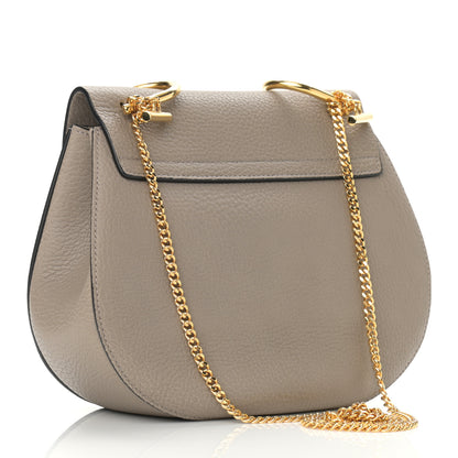 Chloe Grained Lambskin Drew Shoulder Bag Motty Grey 3 of 9