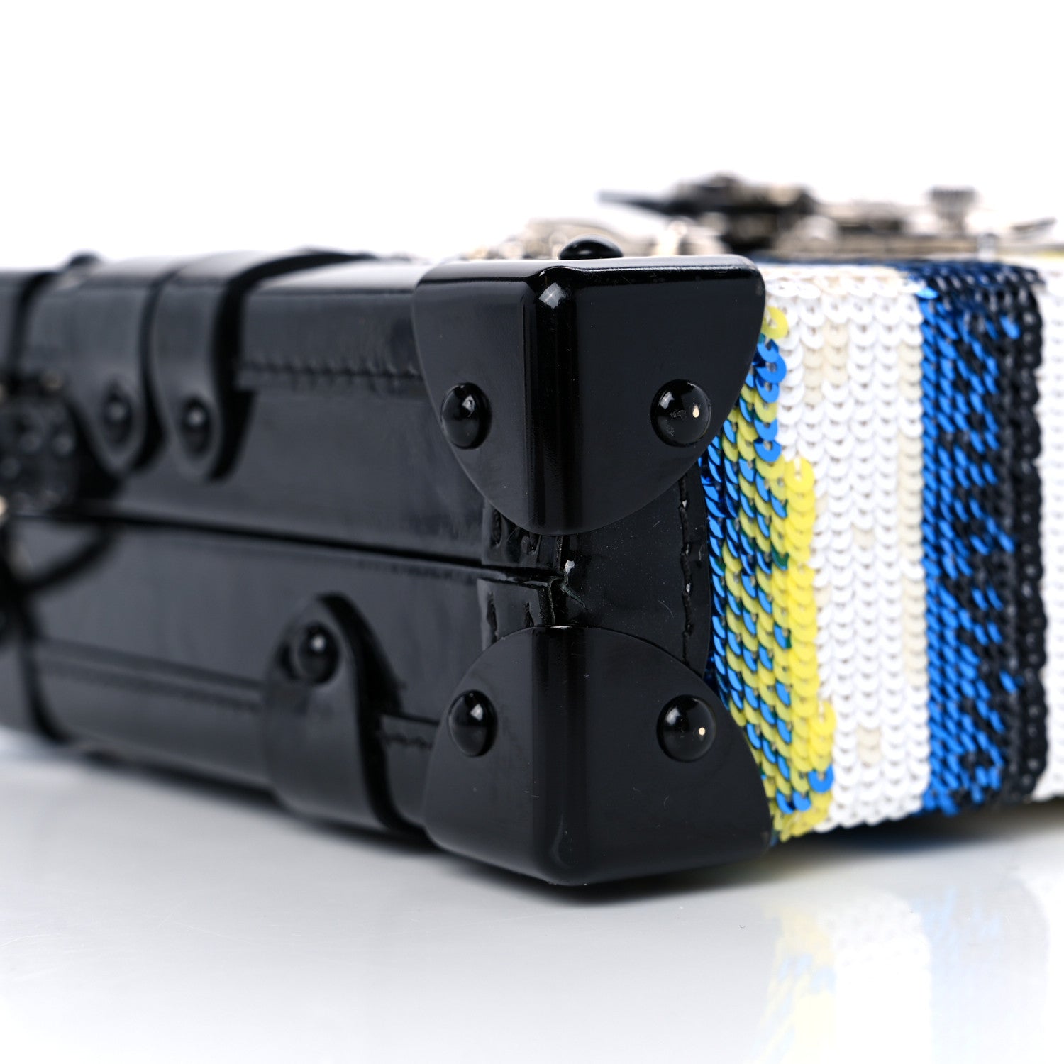 Louis Vuitton Sequins Vernis Petite Malle Black 7 of 8